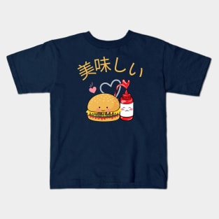 Delicious Cheeseburger v1 Kids T-Shirt